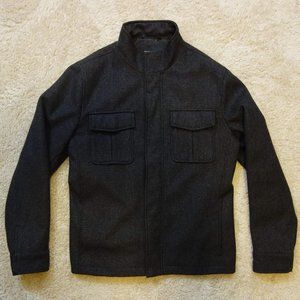 Banana Republic subtle dark brown plaid Jacket in Medium